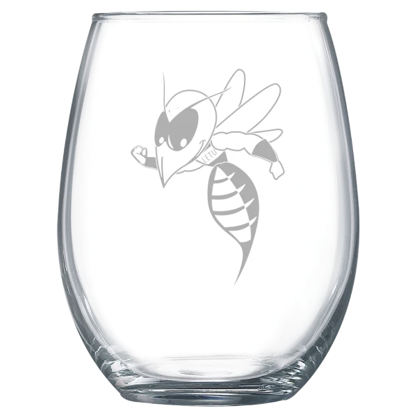 LeTourneau University Polar Camel 15 oz. Stemless Wine Glass