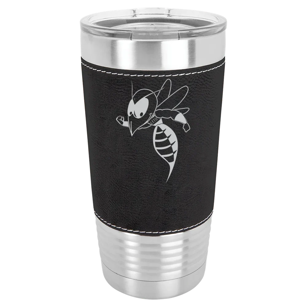 LeTourneau University Polar Camel 20 oz. Leatherette Grip Tumbler with Standard Lid