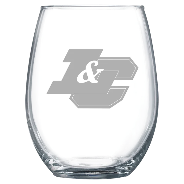 Lewis & Clark College Polar Camel 15 oz. Stemless Wine Glass