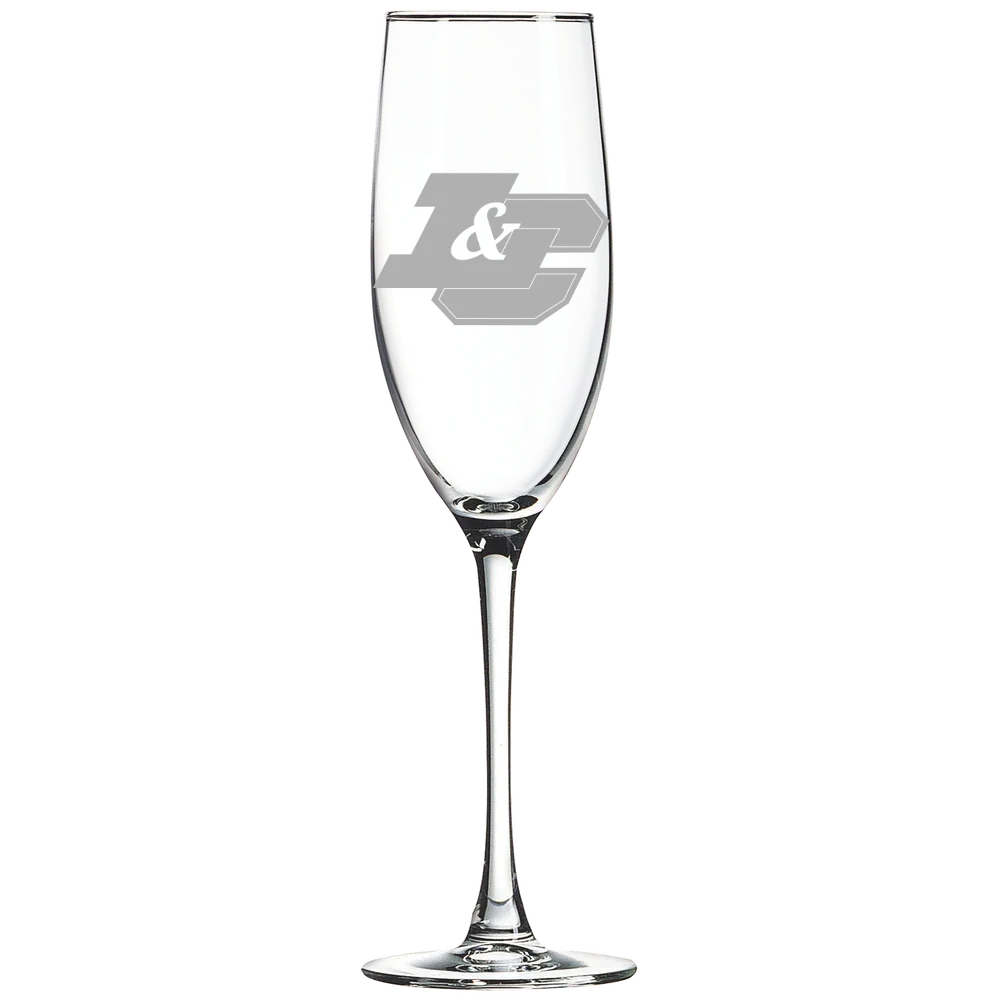 Lewis & Clark College Polar Camel 8 oz. Champagne Flute