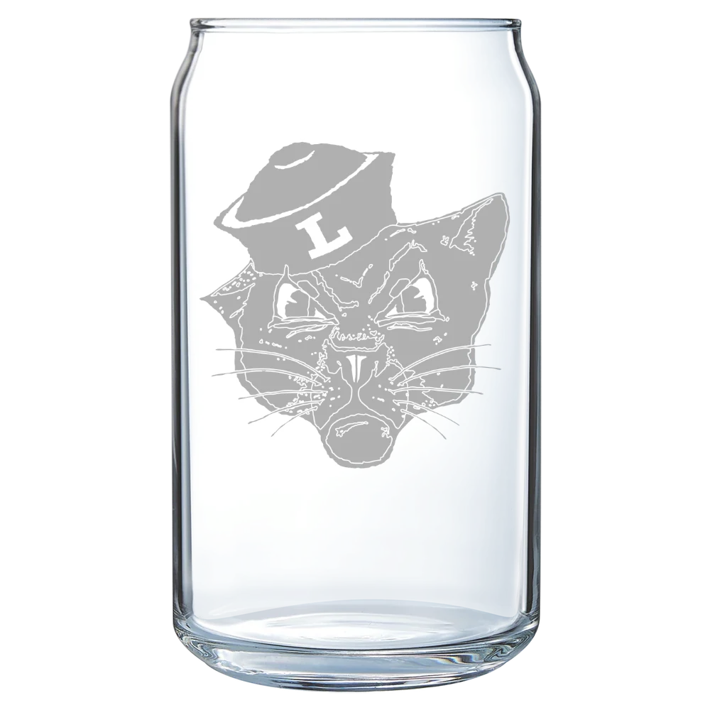 Linfield University Polar Camel 16 oz. Can Glass