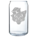 Linfield University Polar Camel 16 oz. Can Glass