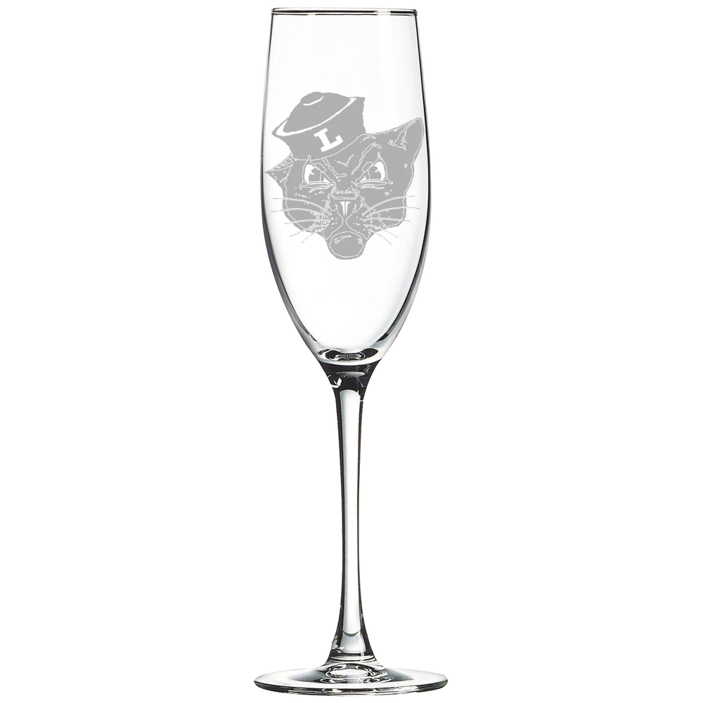 Linfield University Polar Camel 8 oz. Champagne Flute