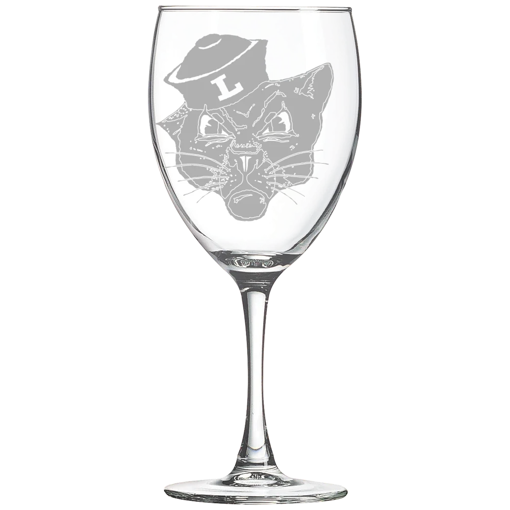 Linfield University Polar Camel 10 1/2 oz. Wine Glass