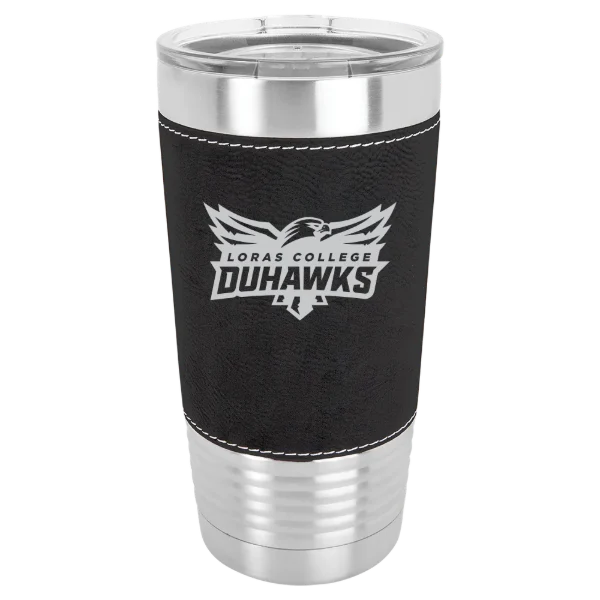 Loras College Polar Camel 20 oz. Leatherette Grip Tumbler with Standard Lid