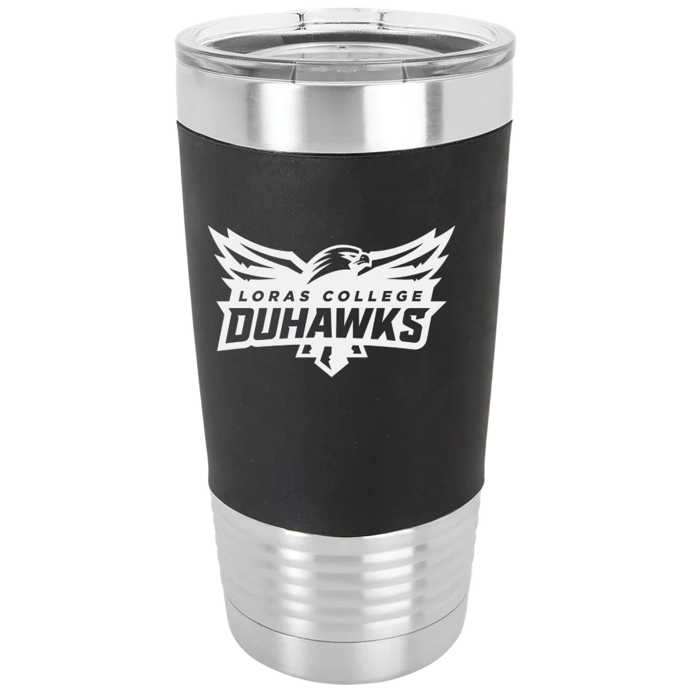 Loras College Polar Camel 20 oz. Silicone Grip Tumbler with Standard Lid