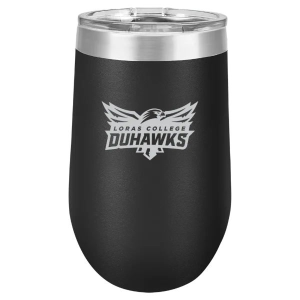 Loras College Polar Camel 16 oz. Stemless Wine Tumbler