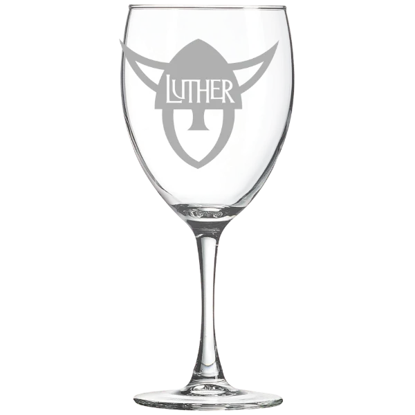 Luther College Polar Camel 10 1/2 oz. Wine Glass