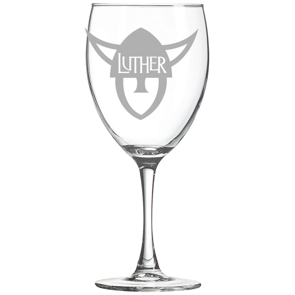 Luther College Polar Camel 10 1/2 oz. Wine Glass
