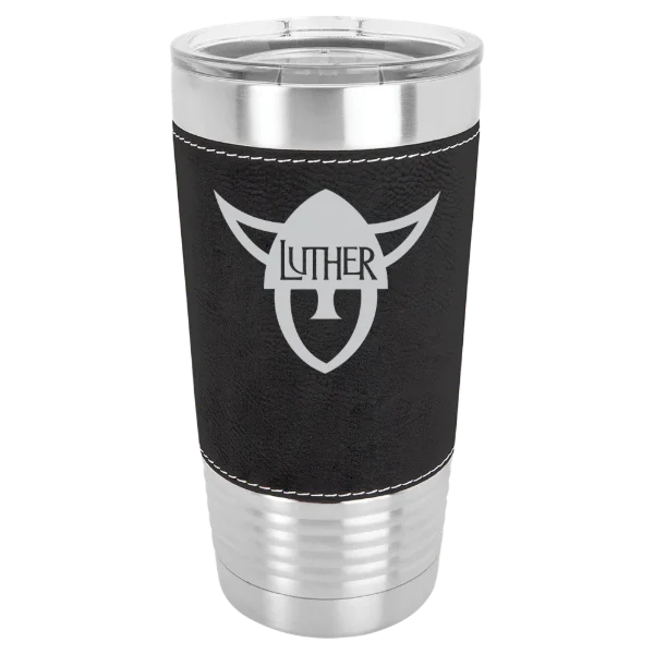 Luther College Polar Camel 20 oz. Leatherette Grip Tumbler with Standard Lid