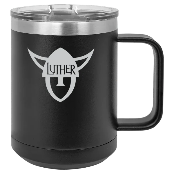 Luther College Polar Camel 15 oz. Mug with Slider Lid