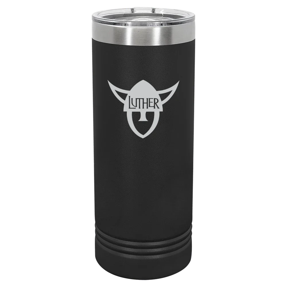 Luther College Polar Camel 22 oz. Skinny Tumbler with Slider Lid