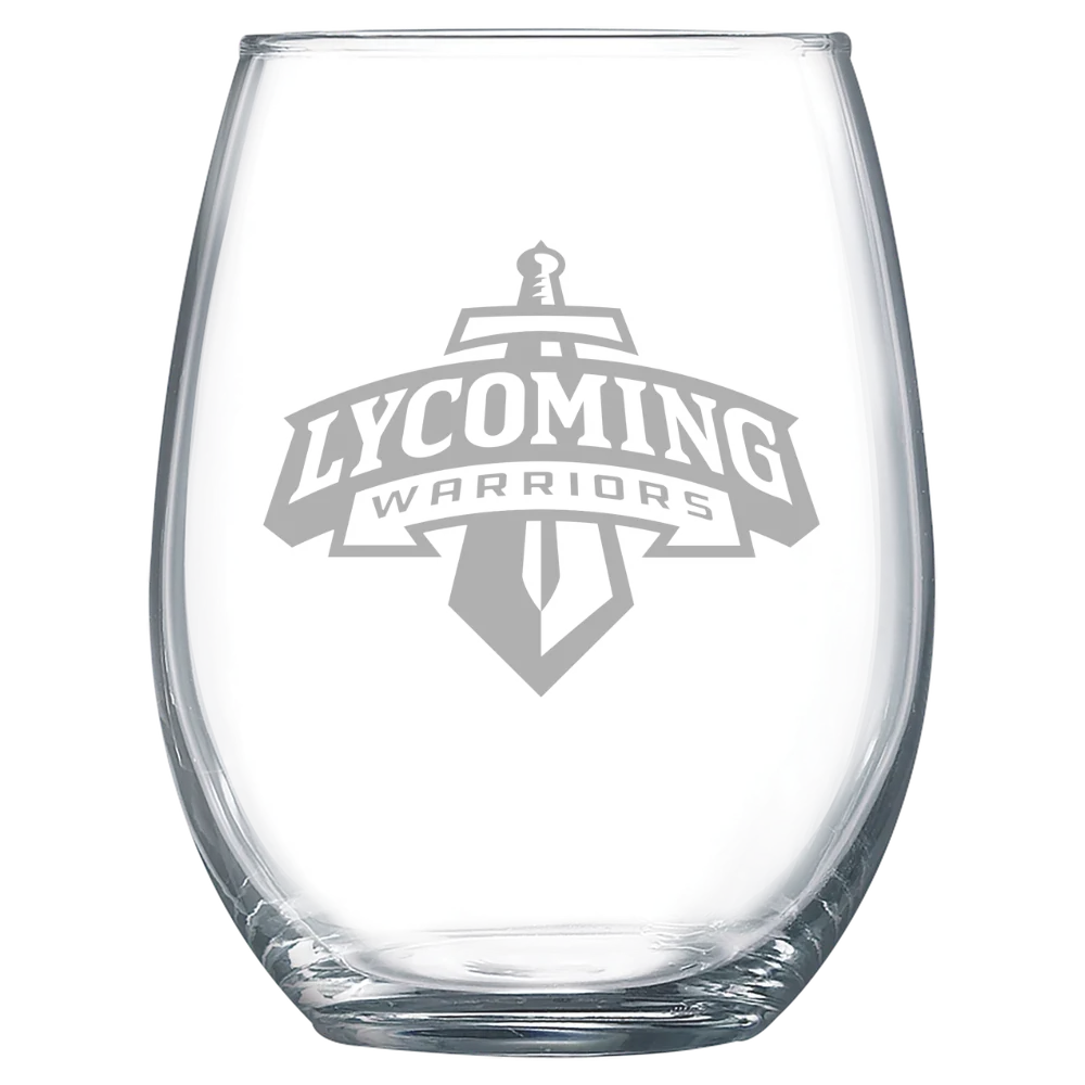 Lycoming College Polar Camel 15 oz. Stemless Wine Glass