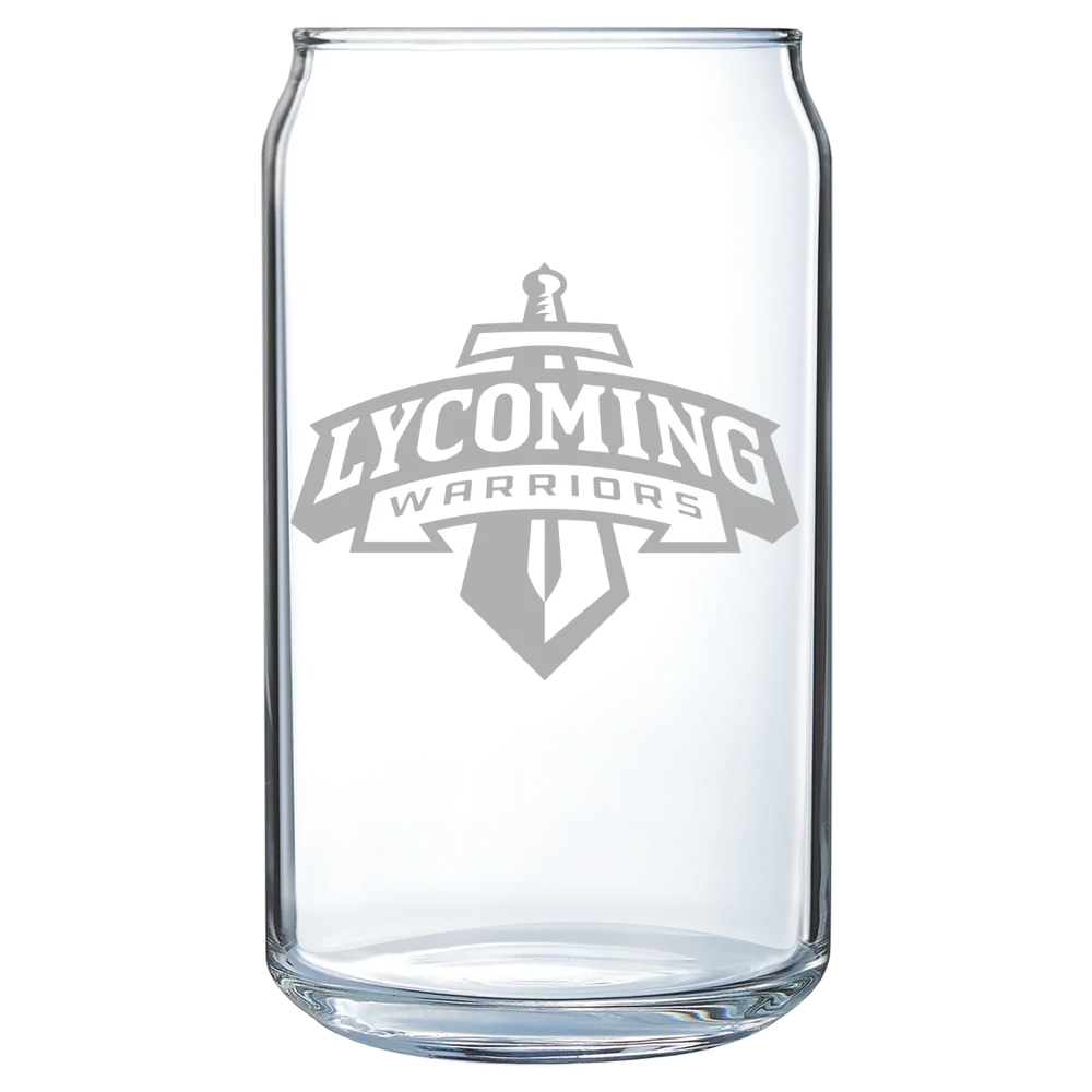 Lycoming College Polar Camel 16 oz. Can Glass