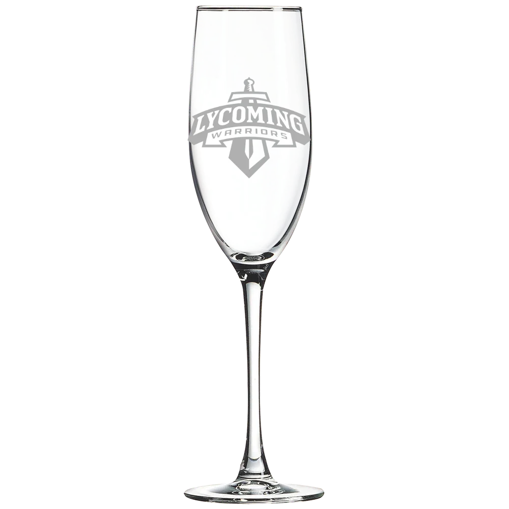 Lycoming College Polar Camel 8 oz. Champagne Flute