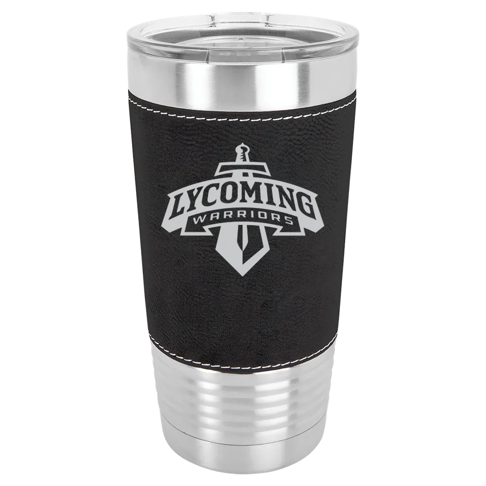 Lycoming College Polar Camel 20 oz. Leatherette Grip Tumbler with Standard Lid