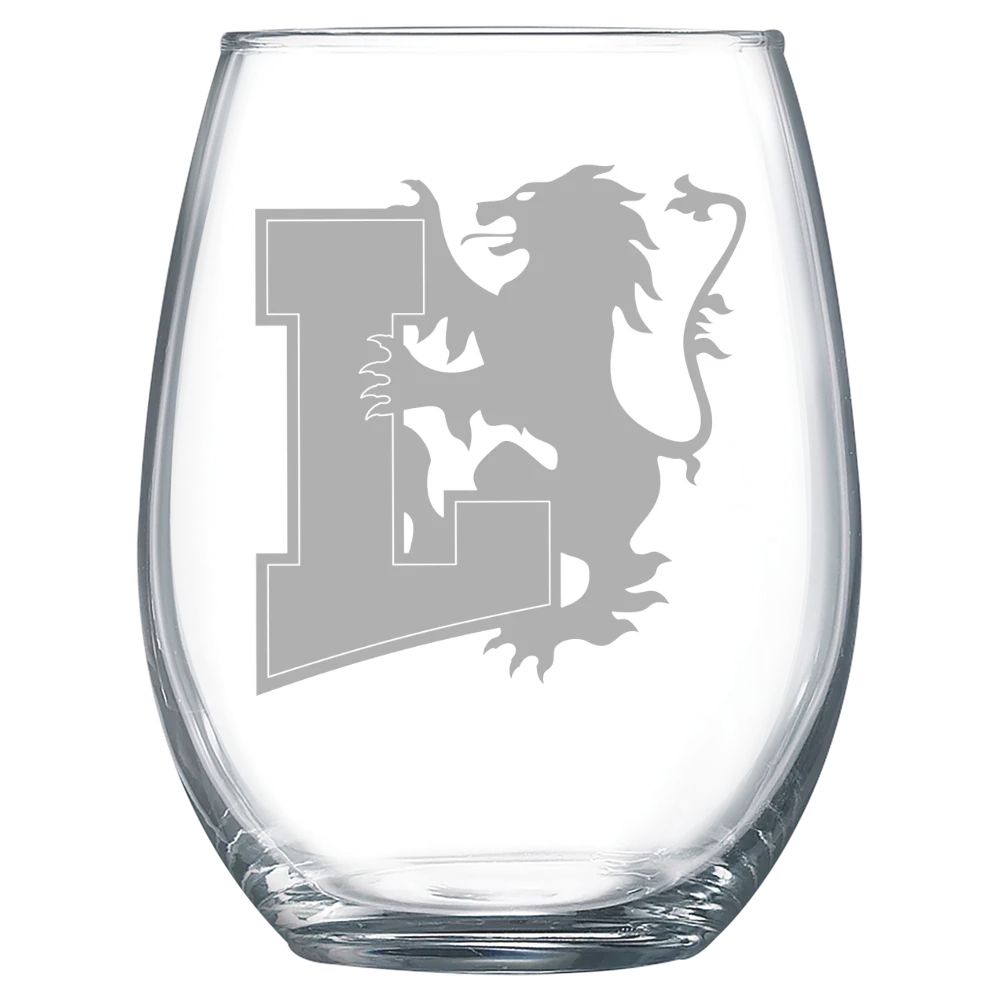 Lyon College Polar Camel 15 oz. Stemless Wine Glass
