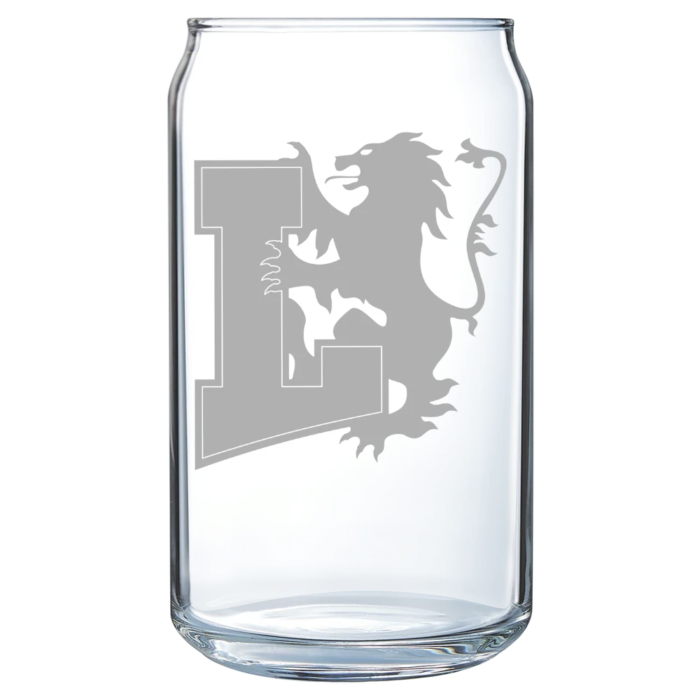 Lyon College Polar Camel 16 oz. Can Glass