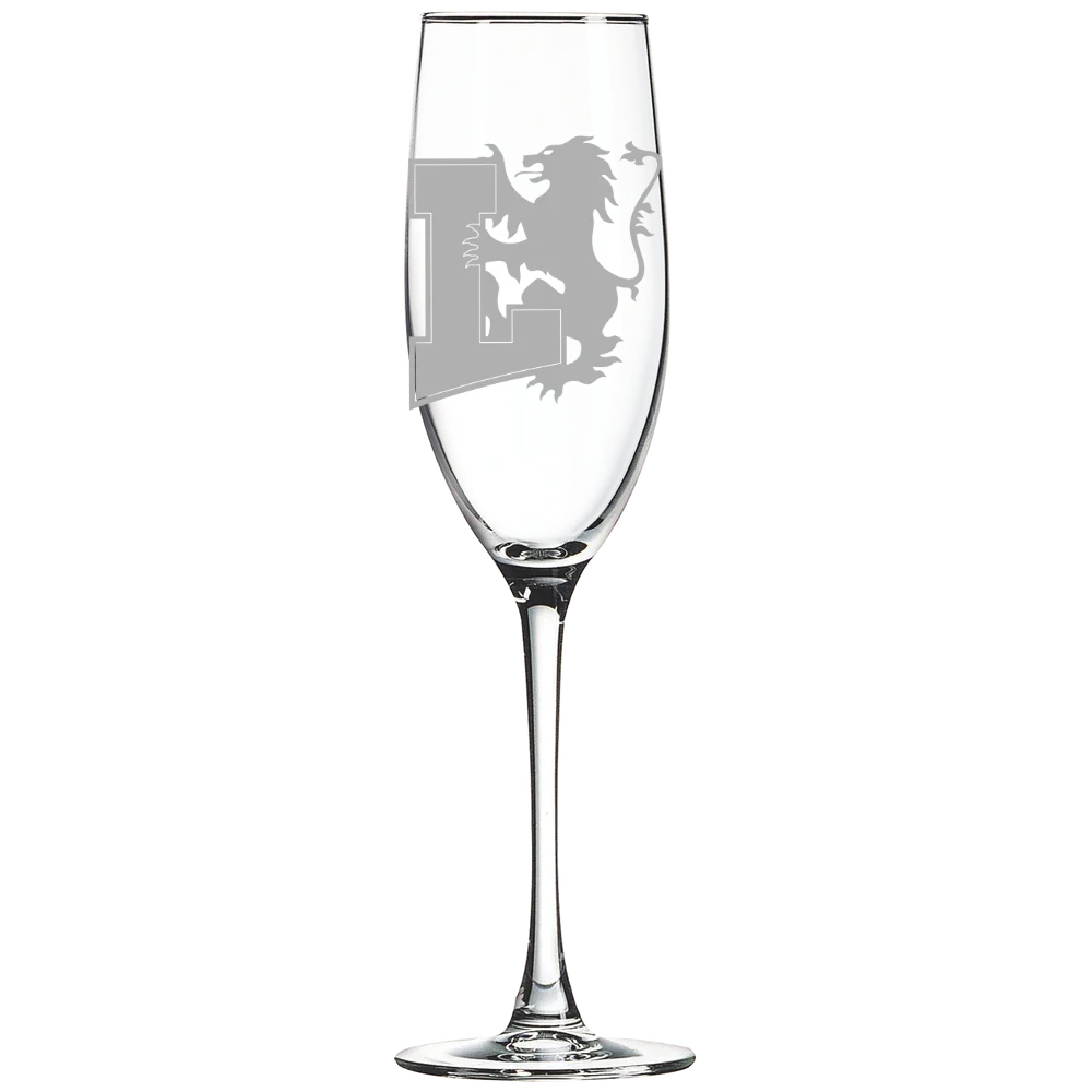 Lyon College Polar Camel 8 oz. Champagne Flute