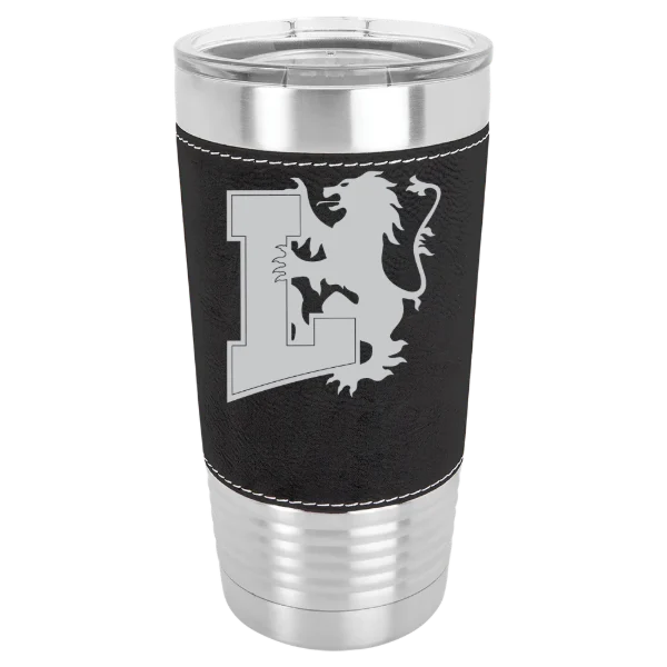 Lyon College Polar Camel 20 oz. Leatherette Grip Tumbler with Standard Lid
