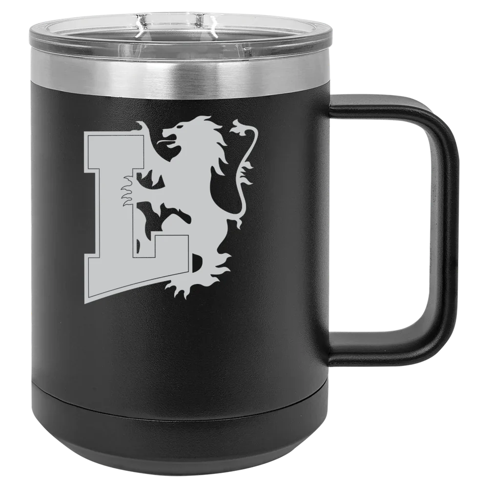 Lyon College Polar Camel 15 oz. Mug with Slider Lid
