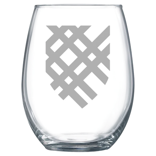 Macalester College Polar Camel 15 oz. Stemless Wine Glass