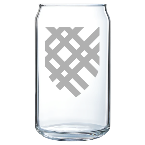 Macalester College Polar Camel 16 oz. Can Glass