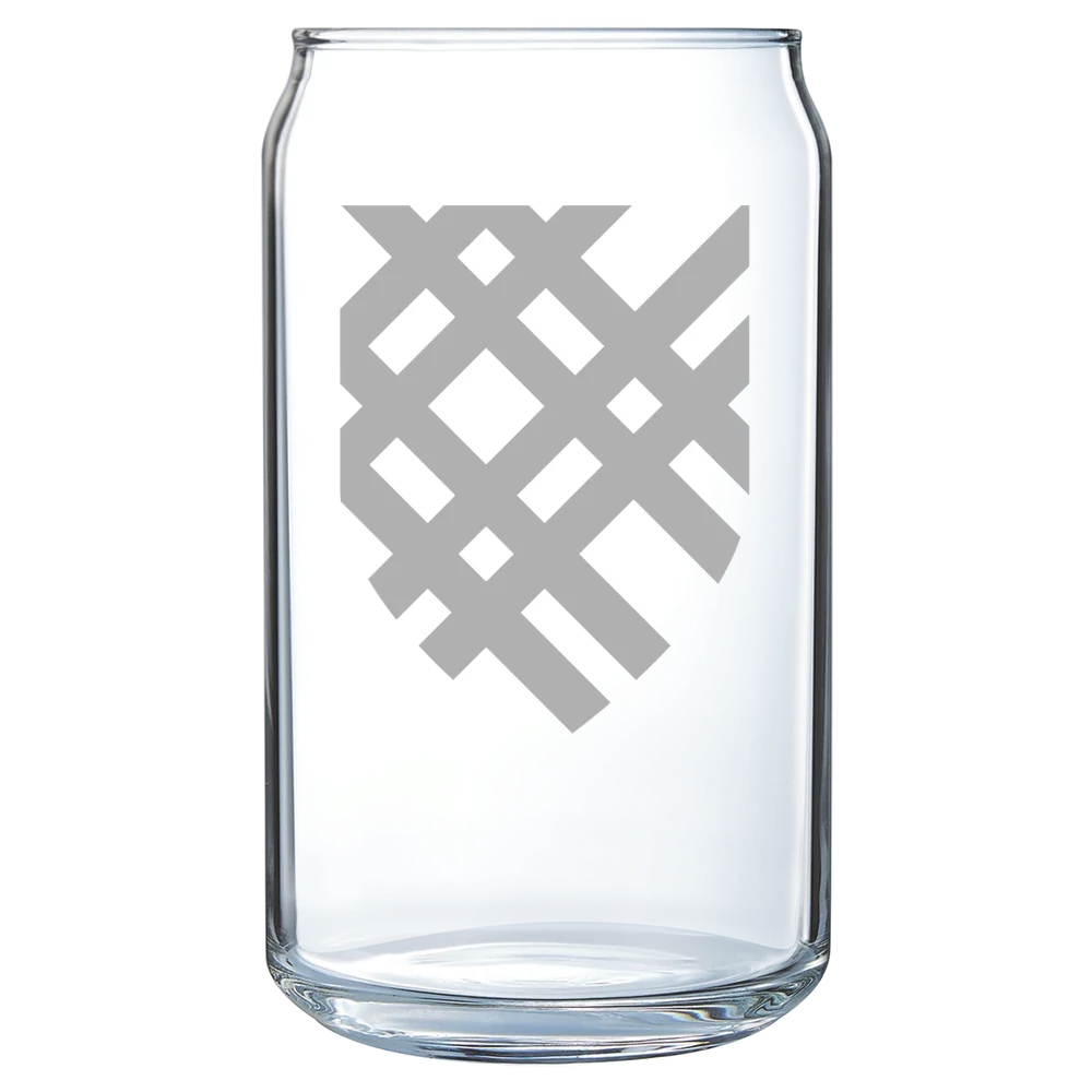 Macalester College Polar Camel 16 oz. Can Glass
