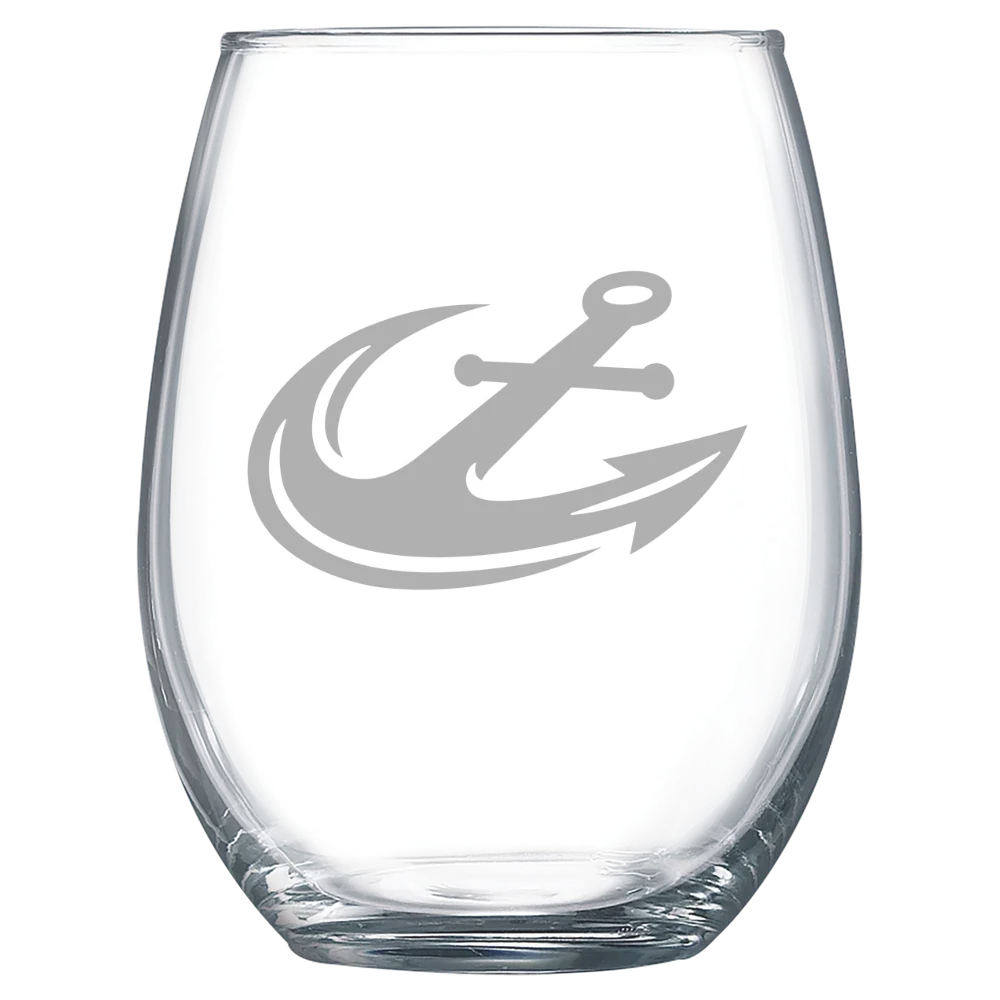 Maine Maritime Academy Polar Camel 15 oz. Stemless Wine Glass