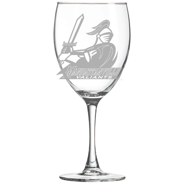 Manhattanville University Polar Camel 10 1/2 oz. Wine Glass