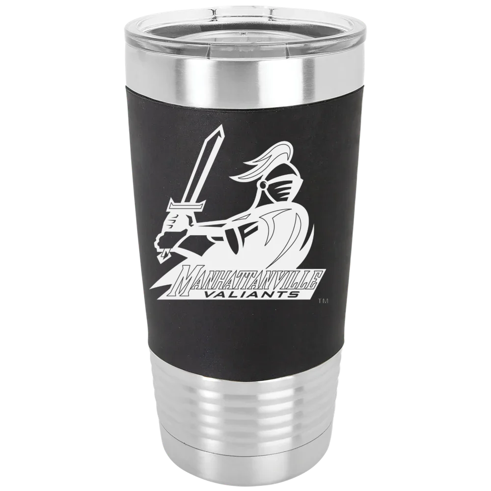 Manhattanville University Polar Camel 20 oz. Silicone Grip Tumbler with Standard Lid