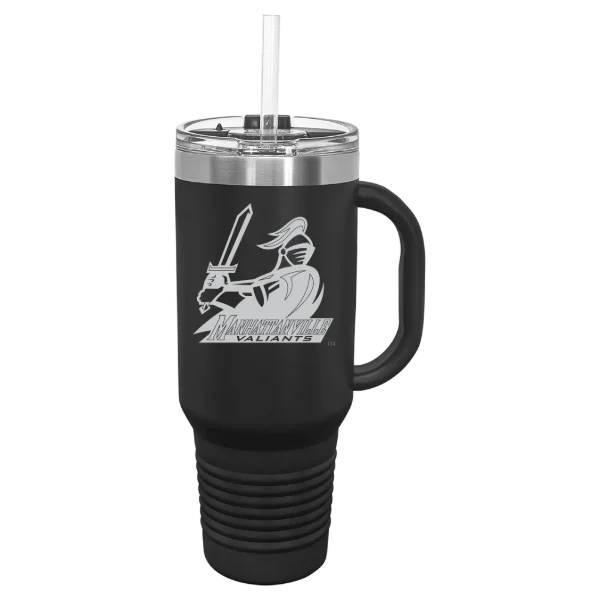Manhattanville University Polar Camel 40 oz. Travel Mug with Snap Lid & Straw
