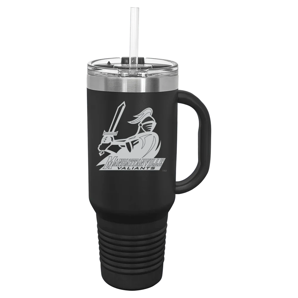 Manhattanville University Polar Camel 40 oz. Travel Mug with Snap Lid & Straw