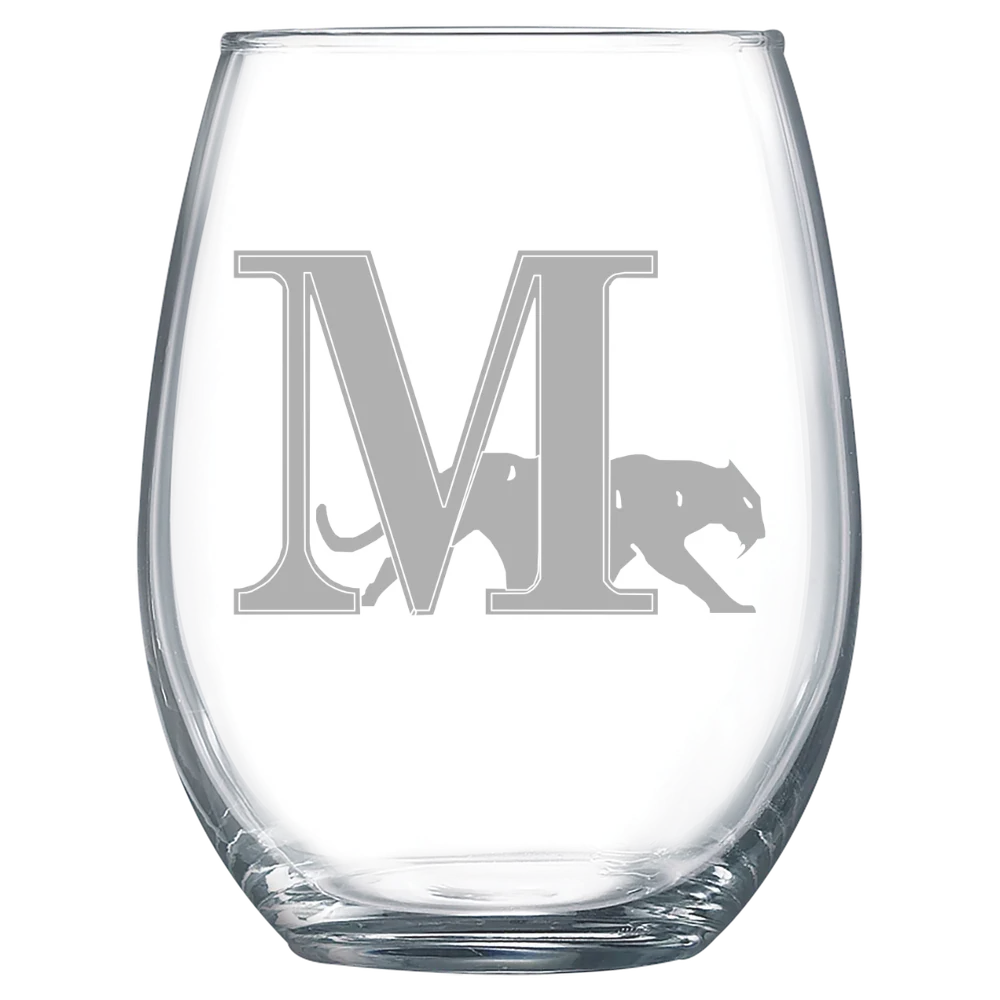 Marian University (Wisconsin) Polar Camel 15 oz. Stemless Wine Glass
