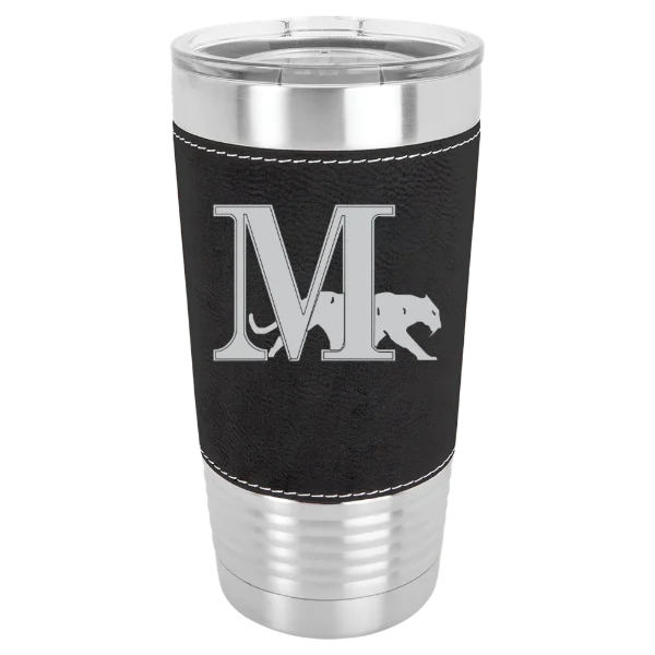 Marian University (Wisconsin) Polar Camel 20 oz. Leatherette Grip Tumbler with Standard Lid
