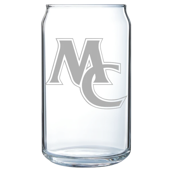 Marietta College Polar Camel 16 oz. Can Glass