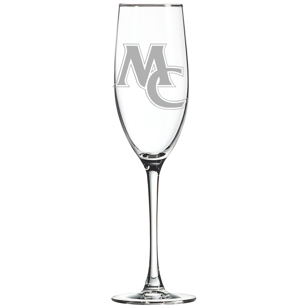 Marietta College Polar Camel 8 oz. Champagne Flute