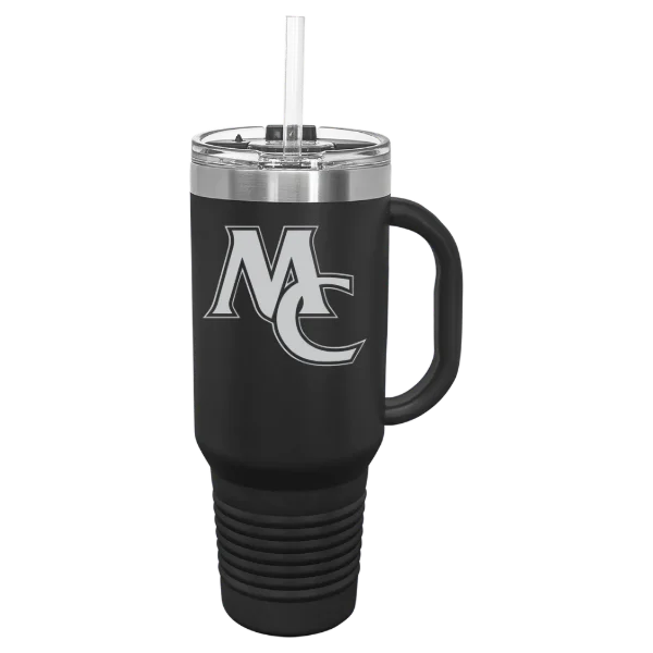 Marietta College Polar Camel 40 oz. Travel Mug with Snap Lid & Straw