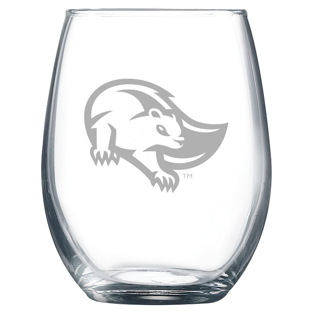 Mary Baldwin University Polar Camel 9 oz. Stemless Wine Glass