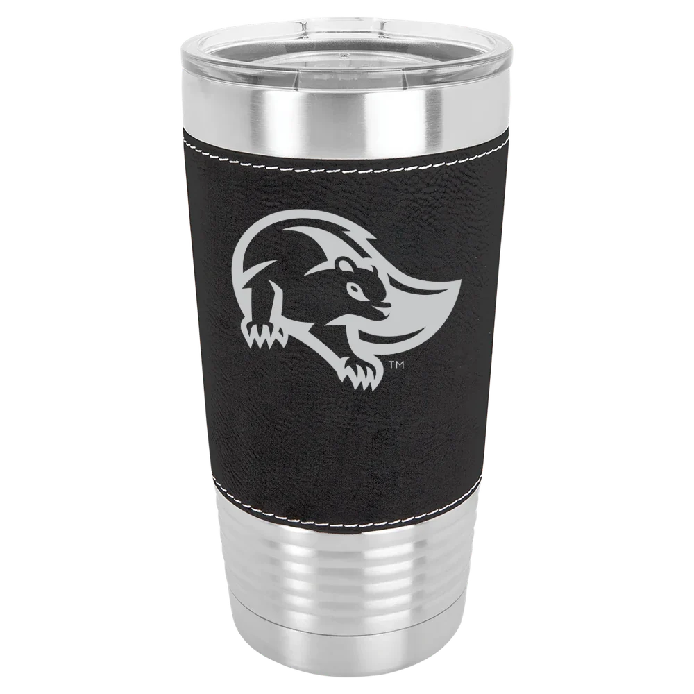 Mary Baldwin University Polar Camel 20 oz. Leatherette Grip Tumbler with Standard Lid