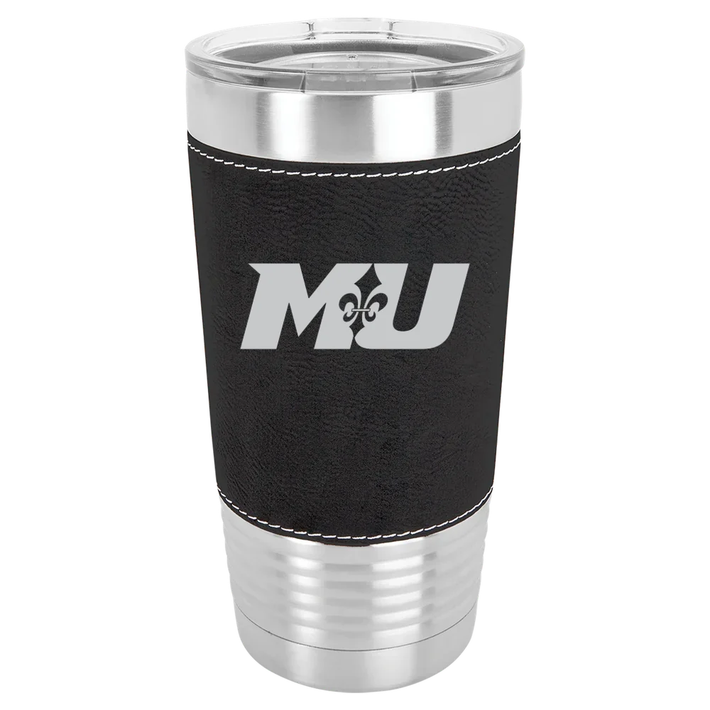 Marymount University (Virginia) Polar Camel 20 oz. Leatherette Grip Tumbler with Standard Lid