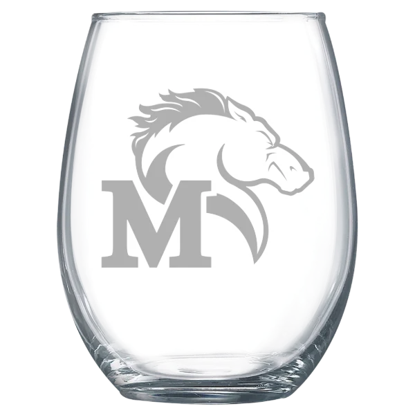 Marywood University Polar Camel 15 oz. Stemless Wine Glass