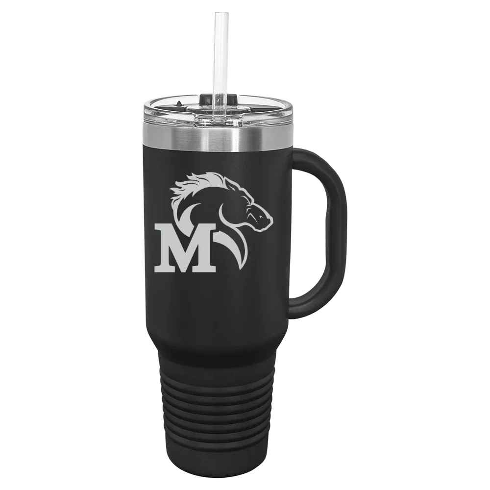 Marywood University Polar Camel 40 oz. Travel Mug with Snap Lid & Straw