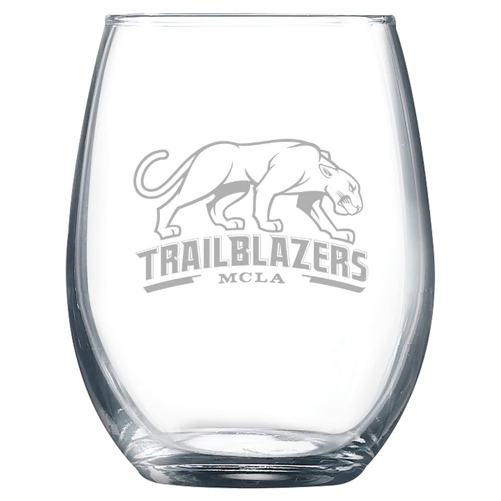 Massachusetts College of Liberal Arts Polar Camel 9 oz. Stemless Wine Glass