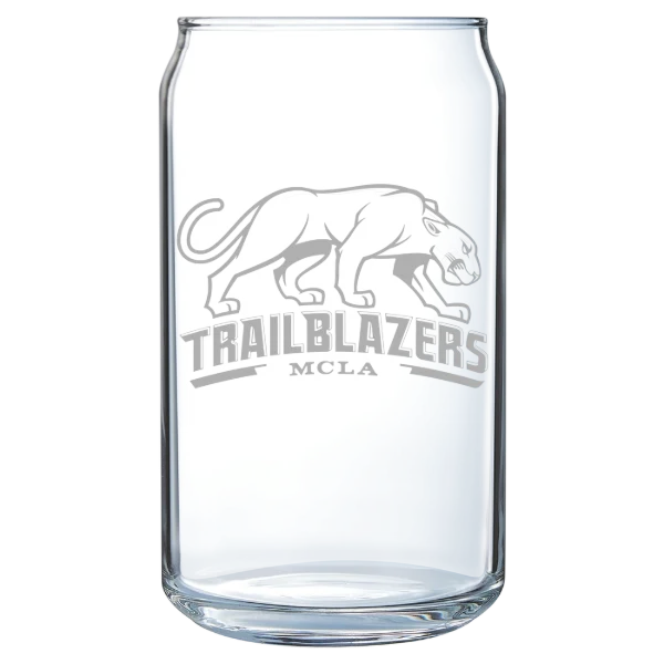 Massachusetts College of Liberal Arts Polar Camel 16 oz. Can Glass