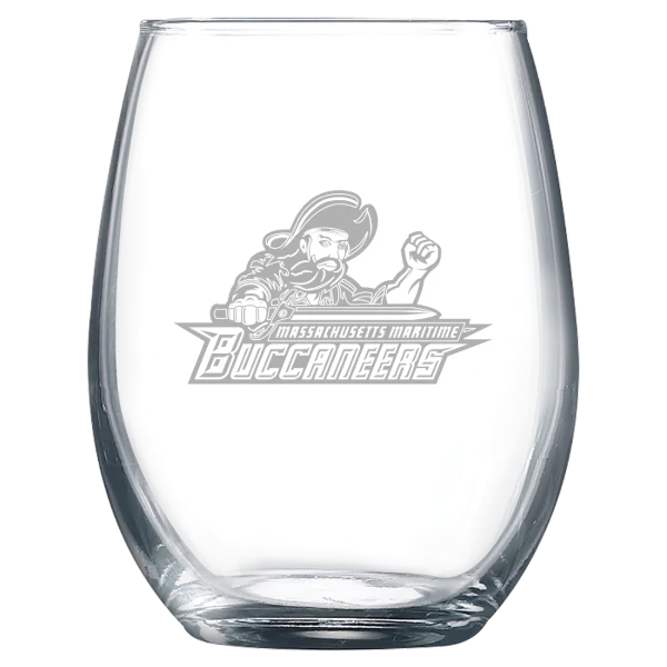 Massachusetts Maritime Academy Polar Camel 9 oz. Stemless Wine Glass