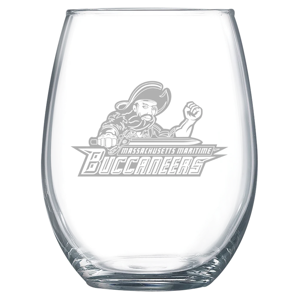 Massachusetts Maritime Academy Polar Camel 15 oz. Stemless Wine Glass