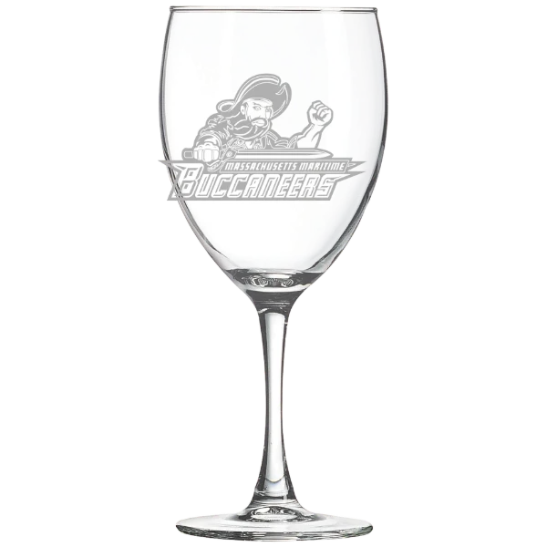 Massachusetts Maritime Academy Polar Camel 10 1/2 oz. Wine Glass