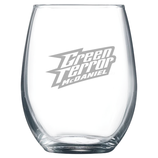 McDaniel College Polar Camel 9 oz. Stemless Wine Glass