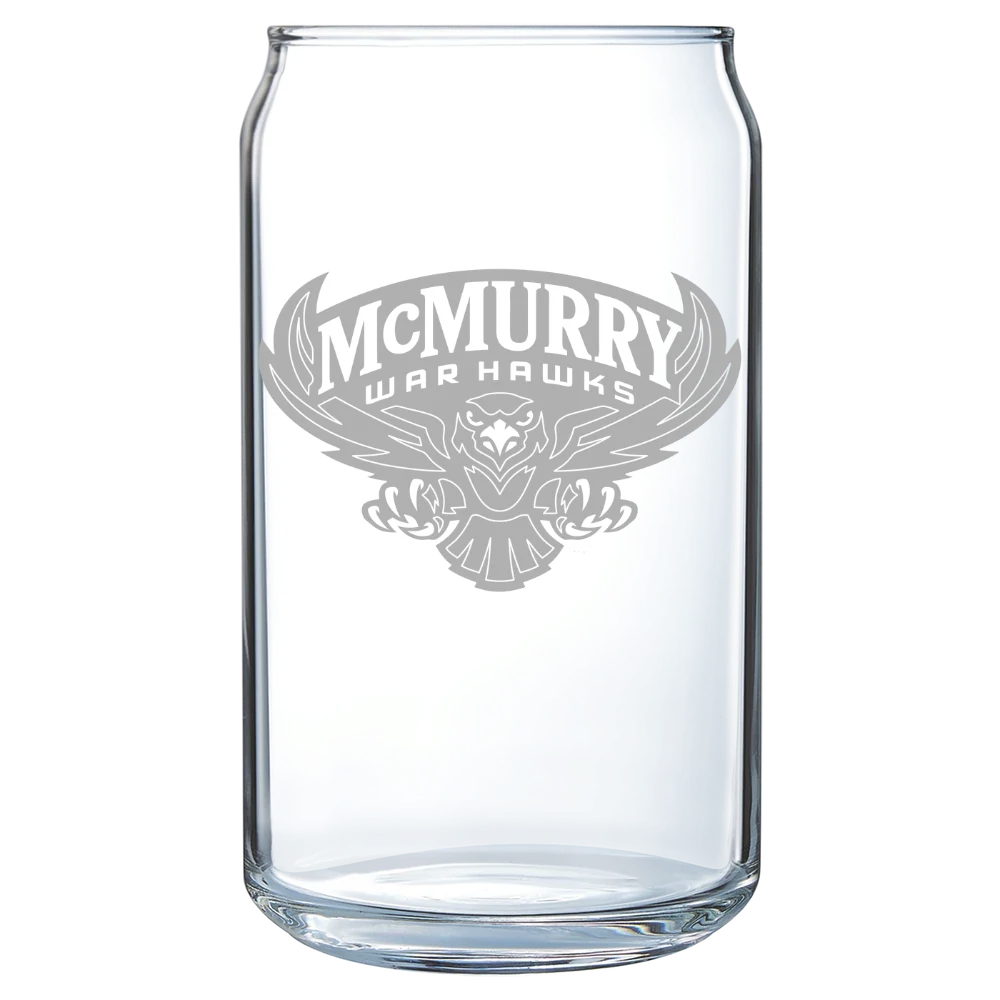 McMurry University Polar Camel 16 oz. Can Glass